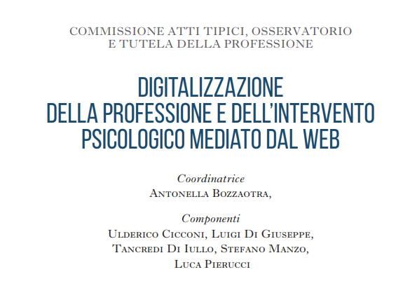 foto del libro Digitalizzazione della professione e dell'intervento psicologico mediato dal web